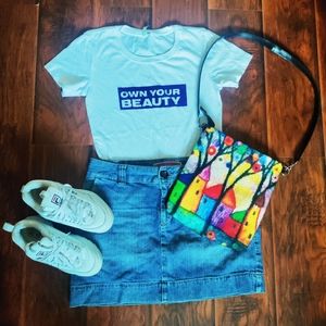 OWN YOUR BEAUTY white t-shirt, Medium size